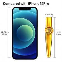 Metal Kazoo Musical Instruments Flutes Diaphragm Mouth Kazoos Musical Instruments Good Companion For Guitar - Metal Version - View 2