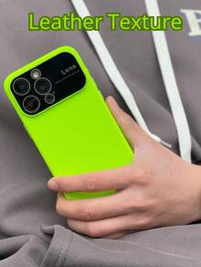 素色手機殼帶滑動相機蓋 - 綠色 - 查看 4