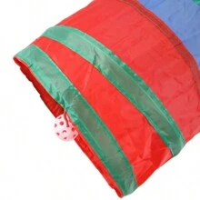 Y-Shape Pet Cat Tunnel Toys Foldable Kitty Training Interactive Peek Hole Fun For Cats Rabbit Animal Play Tunnel Tube Toy - Multicolor - View 5