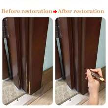 1 Furniture Repair Marker, Wooden Cabinet, Floor Repair And Filling Rod, Scratch Recovery Kit, Touch Up Paint Pen, Composite Material Repair (Some Styles, Positions Or Logos Are Randomly Shipped And Do Not Affect Use)