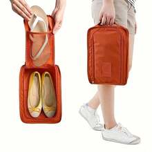 1只便攜式可摺疊鞋收納袋,多功能防水海灘旅行鞋袋 - 彩色 - 查看 1