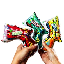 4pcs Fireworks Gun For Birthday Party, Automatic Inflatable Hand-Held Party Cannon, Confetti Poppers - Multicolor - View 1