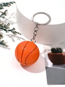 Men'S Leisure Orange Basketball Decorated Versatile Keychain Pendant - Orange - View 8