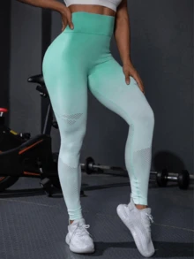 Women Sports Leggings - Green - View 3