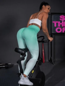 Women Sports Leggings - Green - View 5