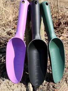 1 件裝黑色加厚園藝鏟用於移植、除草、種植、陽台花園裝飾種植工具花卉蔬菜 - 黑色 - 查看 3