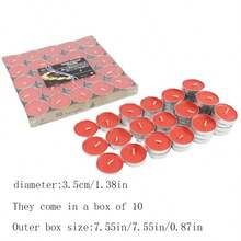 10pcs Romantic Tea Light Candles For Valentine'S Day, Activities, Blessing, Proposal, Wedding Decoration - White - View 6