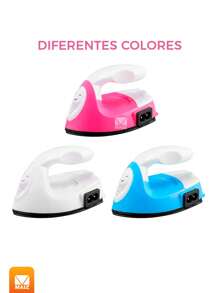 Mini Plancha Eléctrica Portátil Para Artículos De Costura Manualidades - Rosa - Ver 3