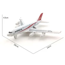 1pc Alloy Airplane Model Ornament, Alloy Toy, Random, Toy Festival Gift, Christmas,Aero Plane,Wooden Airplane,Airplane Toys Kids,Back To School - Multicolor - View 8