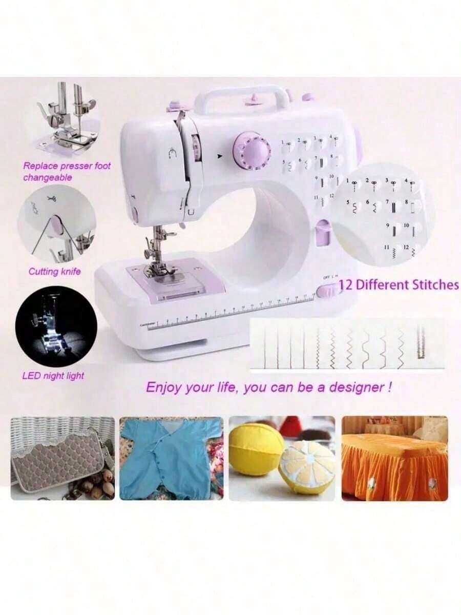 Sewing Machines - Blue and White - View 1