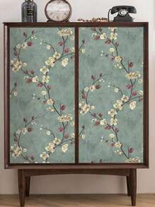 1卷自粘式花鳥壁紙,現代粉色花卉壁紙,用於客廳臥室廚房浴室牆紙家居裝飾 - 綠色 - 查看 4