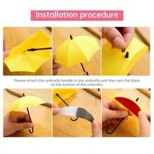 3pcs/Pack Strong Adhesive Punch-Free Umbrella Hook For Home Decoration And Wall Hanging - Key Hook And Bathroom Accessory - 3Pcs Umbrella Hook - View 11