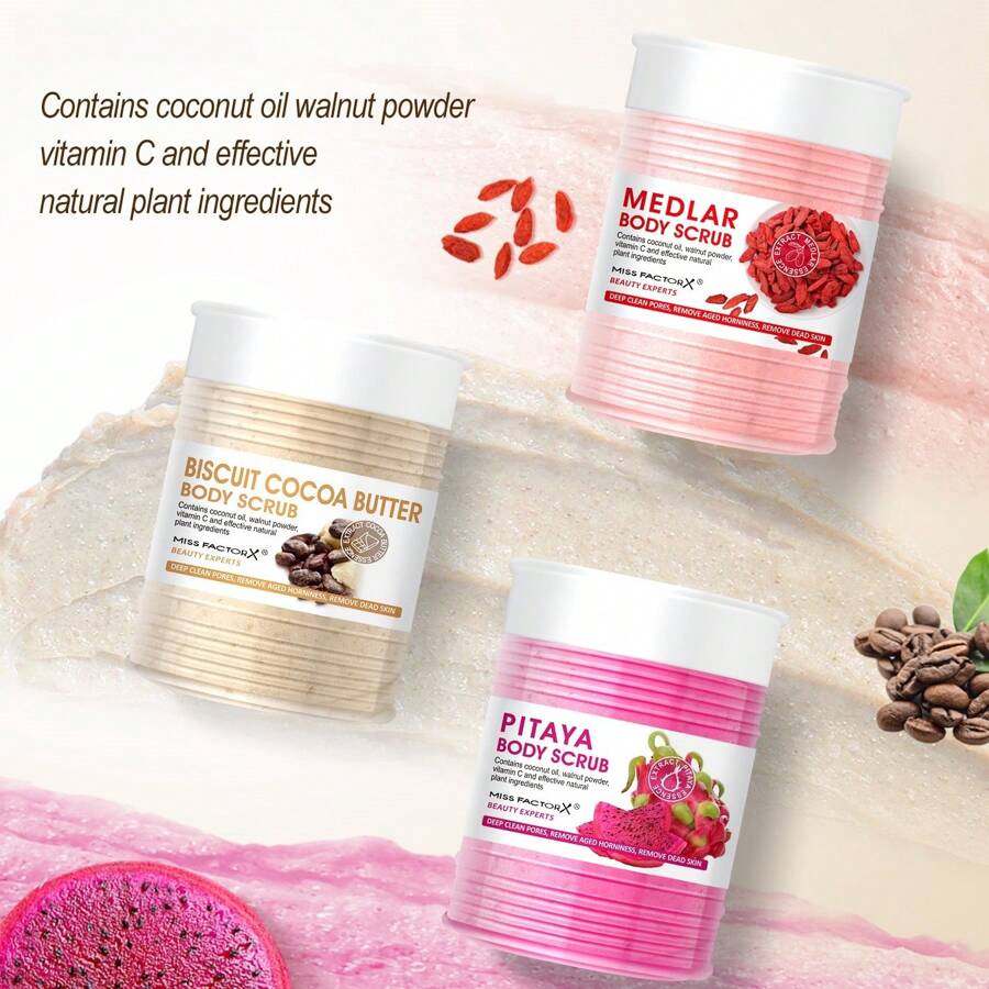 Cocoa Butter Exfoliating Body Scrub 300ml Enriched With Hyaluronic Acid