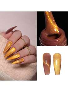 annies 10 毫升/件金光水晶磁性凝膠指甲油 9d 閃光貓眼凝膠半永久浸泡 Uv Led 清漆美甲設計不含磁鐵 - 淡紫色 - 查看 4