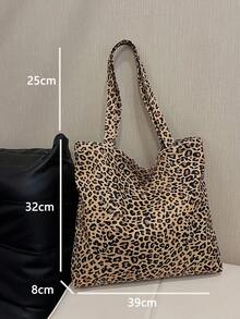 1個休閒實心灰色法蘭絨簡約輕便摺疊肩提袋,適用於購物和日常使用 - 彩色 - 查看 8