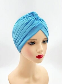 1pc Women's Solid Color Minimalist All-Match Comfortable Outdoor Head Wrap Hat ( Style) - Brown - View 3