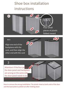 Shoe Box, Large Closet Shoe Storage Container Organizer With Lid, Transparent Plastic Stackable Sneaker Storage Bin, Shoe Rack Alternative - Black - View 4