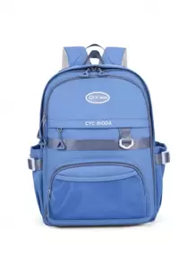 Mochila Infantil  Multifuncional De Grande Para Capacidade Estudantes / Escolas Estilo Leve - Azul - Visão 1