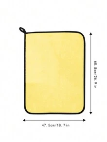 1pc Multi-Colored Pet Blanket/Pad For Home, Protect The Floor And Sofa And Make Pets Warm, Comfortable And Soft Thick Flannel Fleece Bed Mat For Cats And Dogs - Yellow - View 3