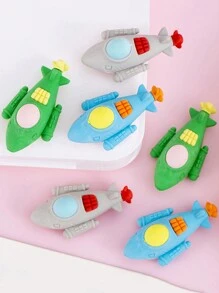 3pcsCreative And Cute Submarine Design Student Eraser Learning Office Erasers - Multicolor - View 4