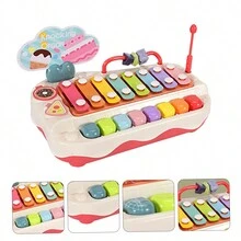 Musical Toy Piano Toy Percussion Instrument Hammering Pounding Toys Musical Instrument Toy For 1 2 3 Years Old, - Multicolor - View 9