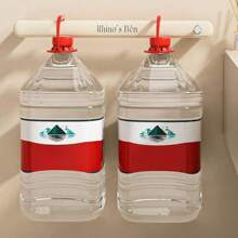 【小尺寸/1入組】免鑽孔毛巾架掛,浴室收納架,適用於毛巾,拖鞋和其他配件 - 奶油色 - 查看 5