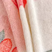 1pc Plush Thicken Bed Cover With Embossed Pattern - Multicolor - View 4