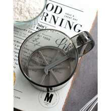 1入手持式半自動杯形細網篩,不銹鋼製,用於麵粉和其他精細成分 - 灰色 - 查看 7