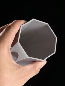 1個45°排水漱口杯學生牙刷杯,家用情侶牙刷杯,浴室漱口杯 - 白色 - 查看 6