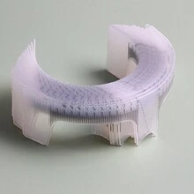 5入組/袋塑料眉尺眉部測量工具,用於眉毛微針刺青工具套裝 - 無色 - 查看 10