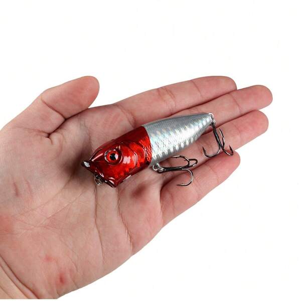 5Pcs/Set Premium Topwater Popper Fishing Lures 6.5cm/2.56in 12g/0.42oz