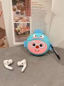 Airpods保護套,男女適用的防震防摔ipod套,帶有鑰匙扣,適用於蘋果airpods第1代、第2代充電盒2&1,airpods 1/2和airpods Pro - 水鴨藍 - 查看 9