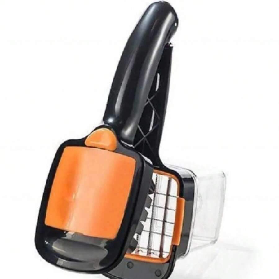 Manual Vegetable Cutter With Container - Orange - View 1