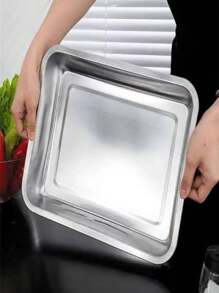 Charola para hornear 49 x 34 x 7 cm cocina pavo galletas - Gris - Ver 1