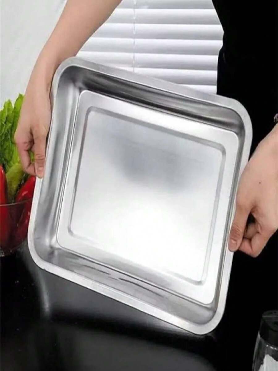 Charola para hornear 49 x 34 x 7 cm cocina pavo galletas - Gris - Ver 1