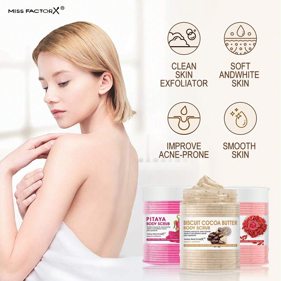 Cocoa Butter Exfoliating Body Scrub 300ml Enriched With Hyaluronic Acid