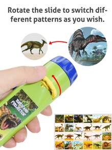 1Set Slide Projector Torch Projection Light Small Torches Lamp Flashlight Educational Learning Bedtime Night Light For Child,Kids,Infant,Toddler,Children 24 Images (Some Parts Are Sent Random) - Multicolor - View 5