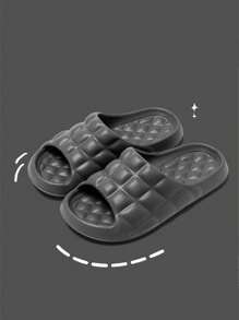 Men's Eva Slipper, Perfect For Indoor, Outdoor, Bathroom, Spa, Gym, Swimming Pool, Beach, In Shower Or Other Casual Occasions - Grey - View 1