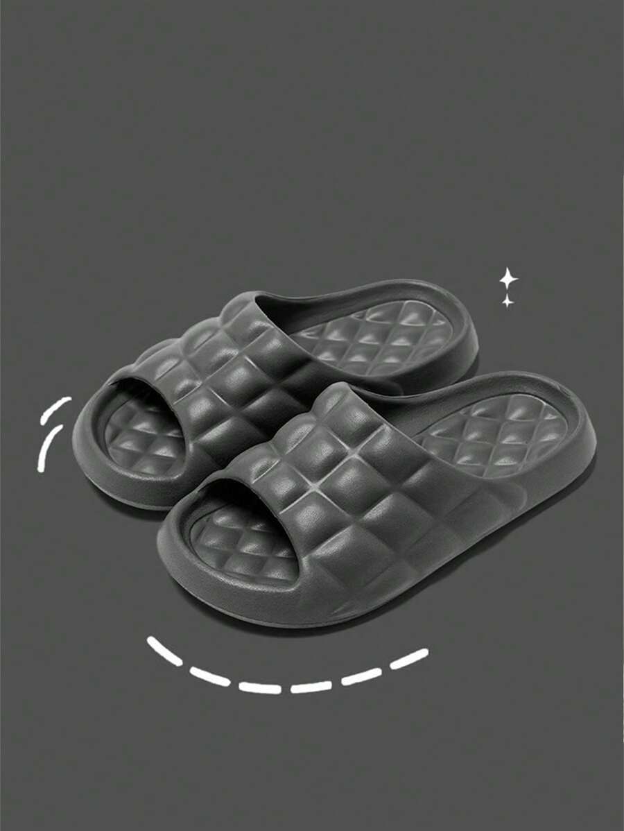 Men's Eva Slipper, Perfect For Indoor, Outdoor, Bathroom, Spa, Gym, Swimming Pool, Beach, In Shower Or Other Casual Occasions - Grey - View 1