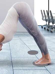 2 件/套瑜珈健身滑翔盤用於肢體協調訓練 - 灰色 - 查看 8