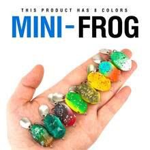 8PCS 3cm/3.2g Mini Soft Jump Frog Fishing Lure With Double Hooks 8Colors Topwater Ray Frog Artificial Bait - Multicolor - View 4