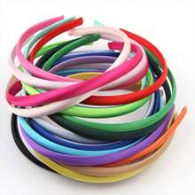 兒童嬰兒頭帶緞面髮弓夾髮夾髮飾 - 淺灰色 - 查看 5