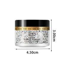 Voky 1pc 15g Crystal Powder Glitter Durable Nail Powder For Nail Extension & 3d Nail Art, Suitable For Nail Salon/Diy Nail Art/At-Home Nail Art, Multiple Colors Available - Multicolor - View 4