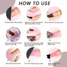 Voky 1pc 15g Crystal Powder Glitter Durable Nail Powder For Nail Extension & 3d Nail Art, Suitable For Nail Salon/Diy Nail Art/At-Home Nail Art, Multiple Colors Available - Multicolor - View 7