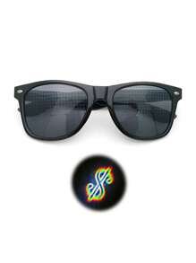 Studded Diffraction Optical Firework Glasses, Special Effects Glasses For Nightclub Light Show, Rave Party - Multicolor - View 1