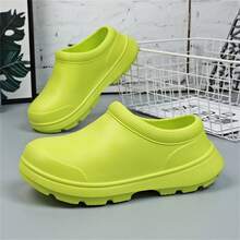 Zapatos De Trabajo Multifuncionales Para Chef Para Mujer, Impermeables, Antideslizantes, Resistentes Al Aceite Y Duraderos. - Verde - Ver 1