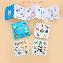 1 Set Of 54pcs Animal & Fruit Themed Memory Matching Puzzle Cards For Children's Thinking, Cognitive Development, Parent-Child Interaction, Educational Table Game, Educational Toys - Multicolor - View 3