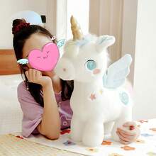 Muñeco de unicornio de peluche, peluches, lindos juguetes de peluche para niños - Azul - Ver 8