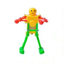 1pc Interesting And Creative Dancing Robot Toy With Wind-Up Chain Mechanism And Swinging Matchstick Man Figure, Random Color - Multicolor - View 5