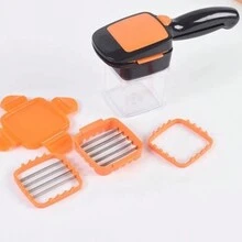 Manual Vegetable Cutter With Container - Orange - View 4